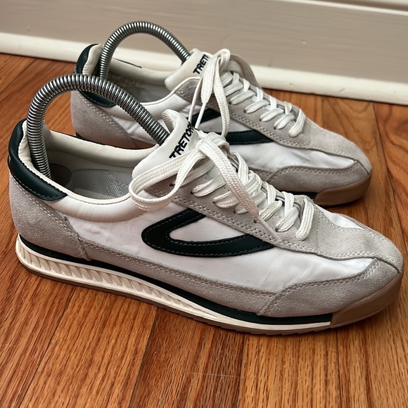 Tretorn Rawlins 2.0 Casual Sneakers White / Cream / Green Women's 8 - Picture 14 of 16